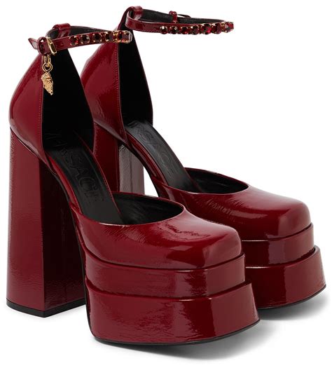 versace heels red|versace platform heel boots.